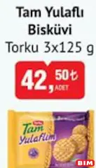 TORKU TAM YULAFLI BİSKÜVİ 3X125 G fiyat ve kampanya bilgisi